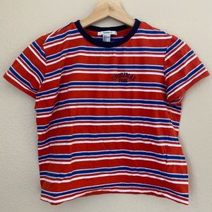 (free with purchase!) Striped Cropped T Shirt